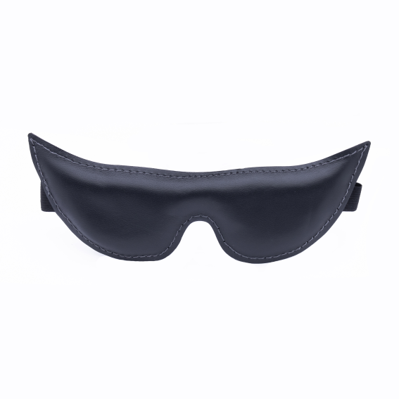 Маска фигурная "Crazy Handmade" черная, кожа 