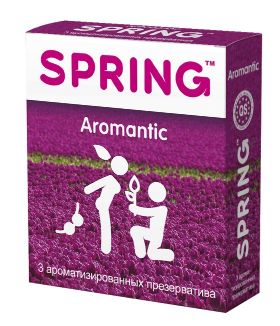 Презервативы "Spring Aromantic" с ароматом и вкусом тропических фруктов, 3шт 