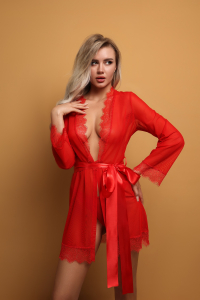 Халатик "Le Frivole" красный, XL/XXL