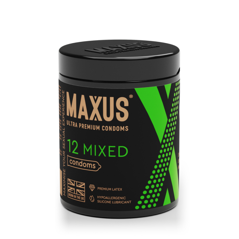 Презервативы "Maxus Mixed" ассорти, 12шт 