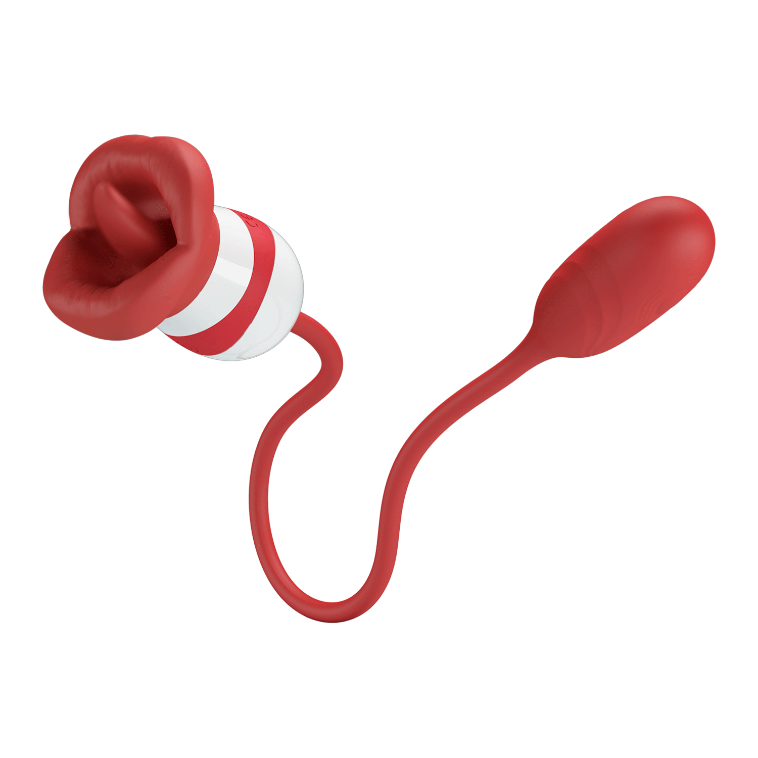 Стимулятор клитора + виброяйцо с двойной пульсацией "Pretty Love Aliyah" на гибком проводе 